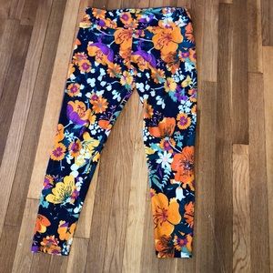 LulaRoe TC Floral Leggings